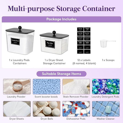 Lifewit Laundry Pods Container - Image 3