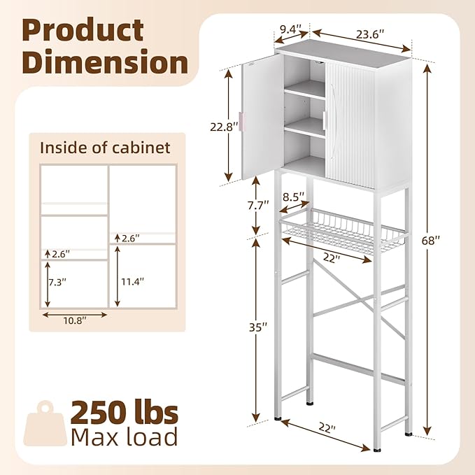 Kalrin Over The Toilet Storage Cabinet - Image 2
