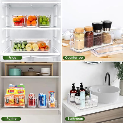 ZIJUND 4 Pack Fridge Organizer, Stackable Refrigerator Organizer Bins - Image 7
