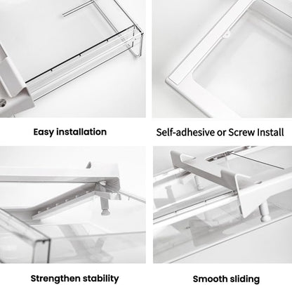 vacane Under Shelf Organizer, Under Shelf Storage Drawer Pull Out, Under - Image 7