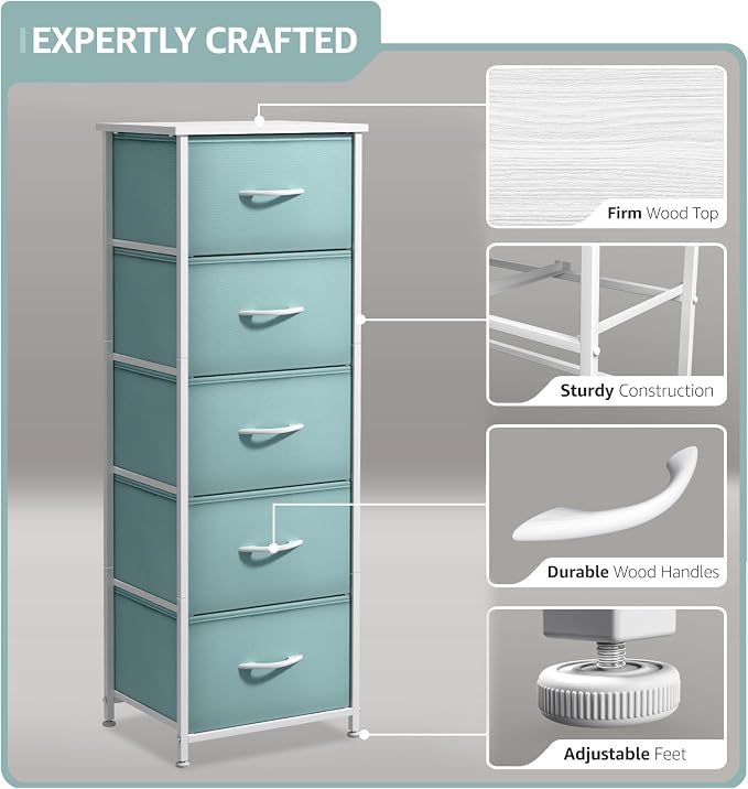 Sorbus Fabric Dresser for Kids Bedroom - Image 4