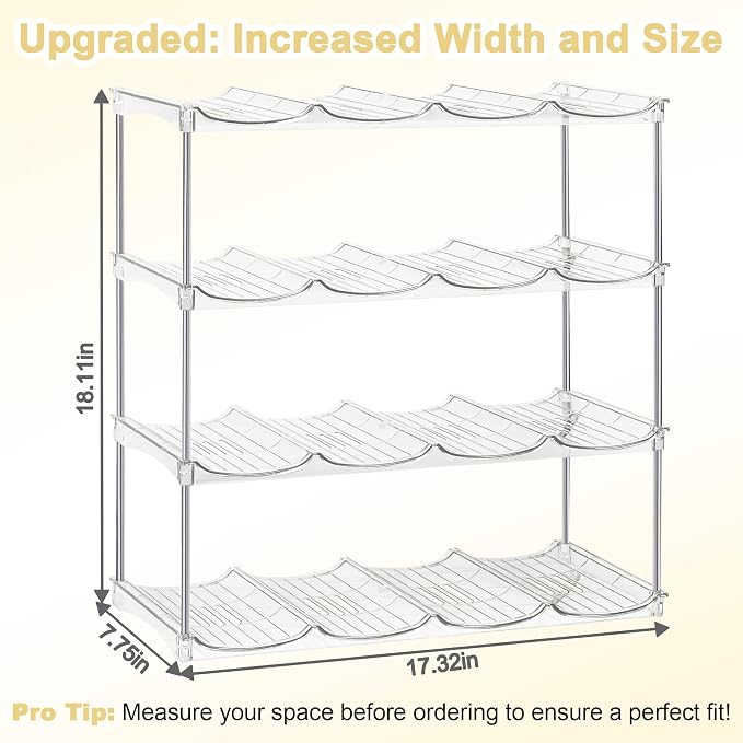 Water Bottle Organizer-Stackable Bottle Storage Rack, Water Bottle Holder - Image 3
