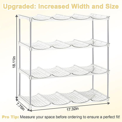Water Bottle Organizer-Stackable Bottle Storage Rack, Water Bottle Holder - Image 3