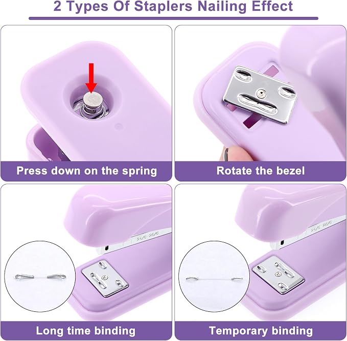 17 in 1 Purple Desk Organizers and Accessories Set, 3 Office Desk Supplies - Image 4