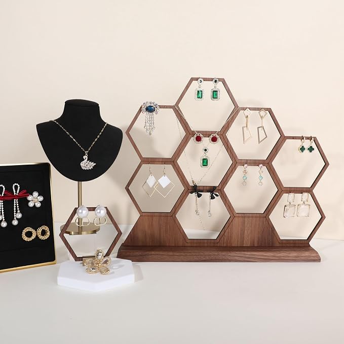 GemeShou hexagonal jewelry earring display stands - Image 3