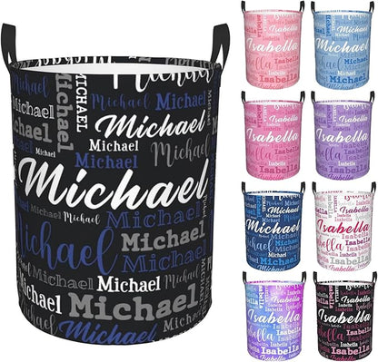 Custom Name Laundry Hamper, Personalized Laundry Baskets by PersonalizedGift