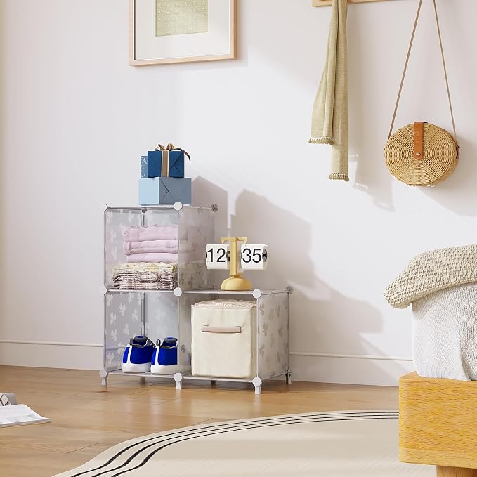 UNKU Cube Storage Organizer, 3 Cube Closet Organizer Storage Shelves, DIY - Image 2