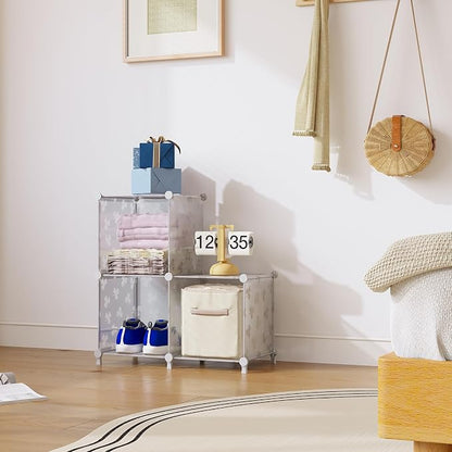 UNKU Cube Storage Organizer, 3 Cube Closet Organizer Storage Shelves, DIY - Image 2