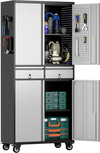 71''H Metal Storage Cabinet by METALYEYE