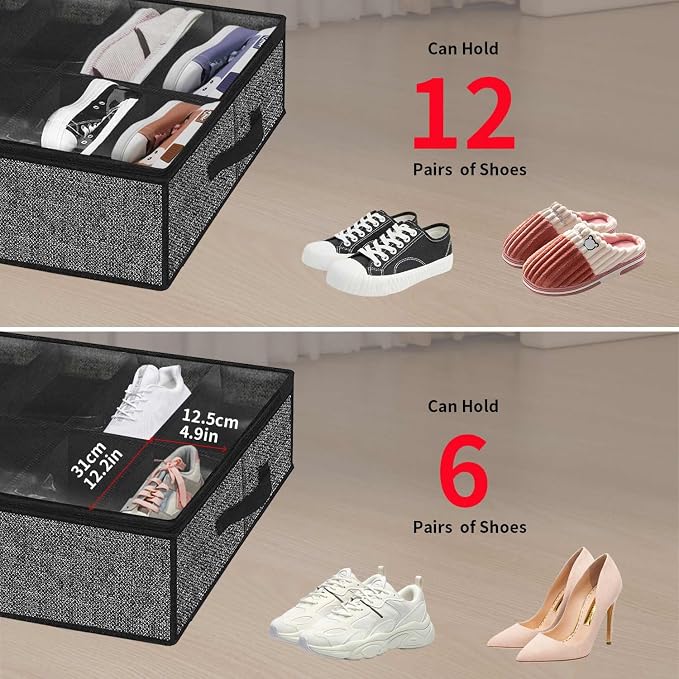 Onlyeasy Under Bed Shoe Storage Organizer - Image 8