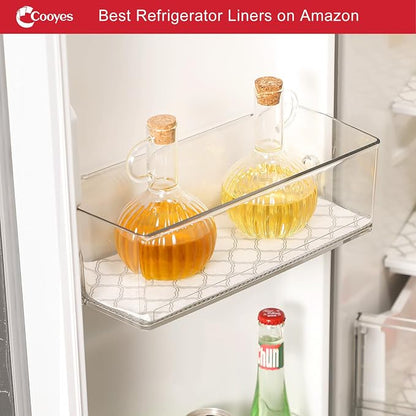 Cooyes Non Slip Refrigerator Liners, 2 in 1 Absorbent Fridge Liners and Fresh - Image 8
