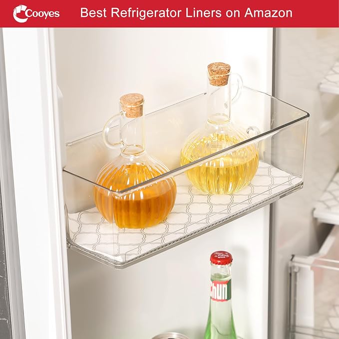 Cooyes Non Slip Refrigerator Liners, 2-in-1 Fridge Mats and Fresh-Keeping Shelf - Image 9