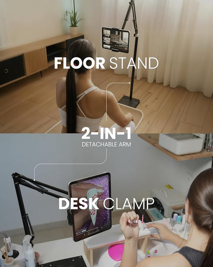 2-in-1 Tablet Floor Stand with tablet stand - Image 3