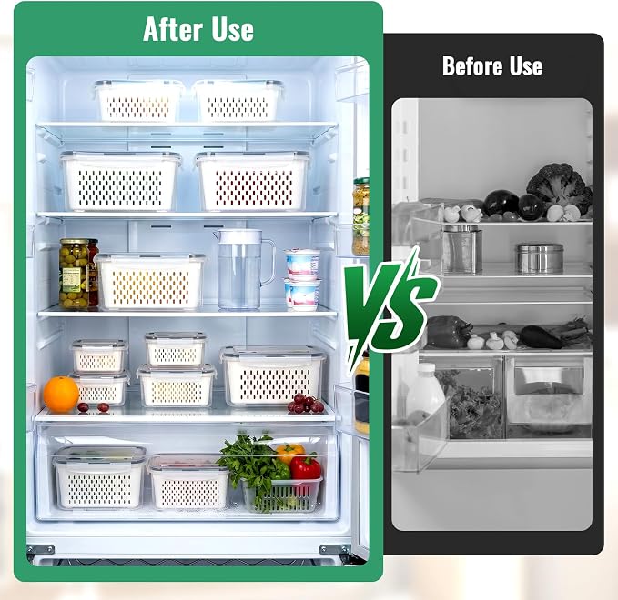 5 PCS Fruit Storage Containers for Fridge Produce Containers for Fridge - Image 8