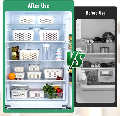 5 PCS Fruit Storage Containers for Fridge Produce Containers for Fridge - Image 8