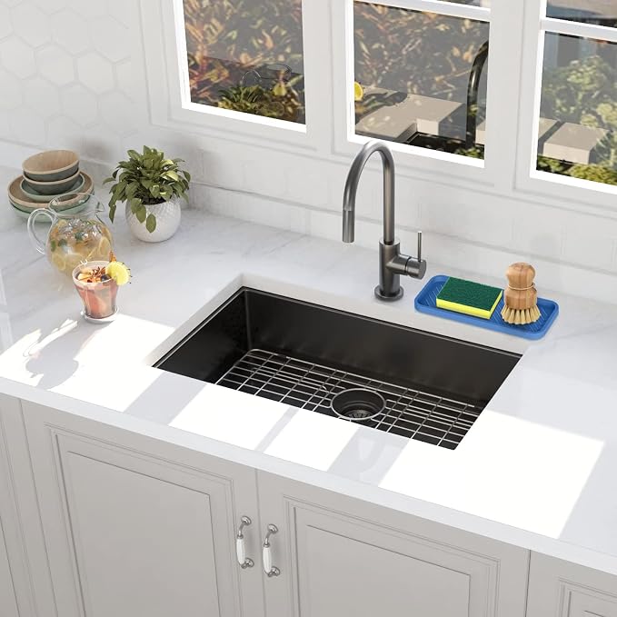 EG-SIPRO Silicone Sponge Holder, Kitchen Sink Organizer Tray, Sponge Caddy Dish - Image 6