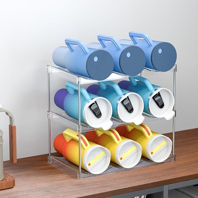 Yieach 2 Pack 2 Tier Waterbottle Organizer - Image 7