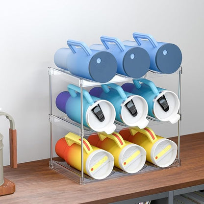 Yieach 2 Pack 2 Tier Waterbottle Organizer - Image 7