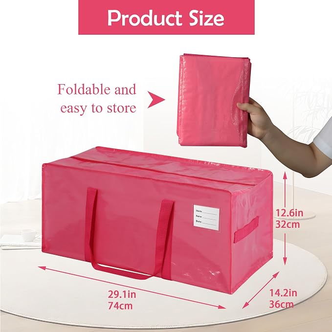 8 Pack Heavy Duty Extra Large Moving Bags - Image 4