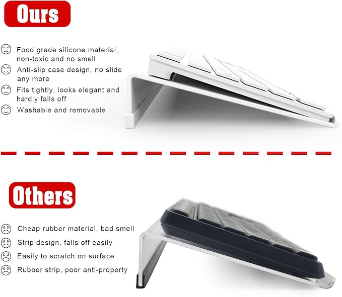 Acrylic Tilted Computer Keyboard Stand - Image 6