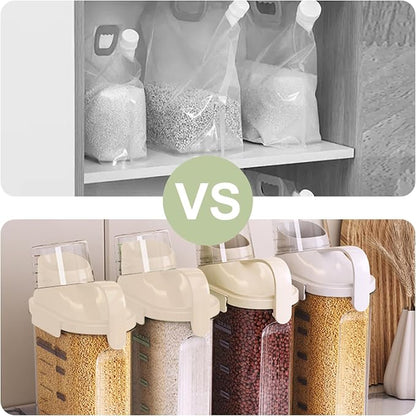 LANGMINGDE 1 Piece Cereal Containers Storage, 2.5L/85oz Rice Airtight Storage - Image 5