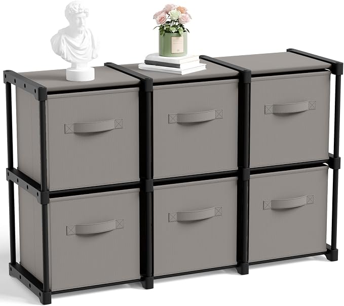 Briwooody 6 Cube Storage Organizer Bins by Briwooody