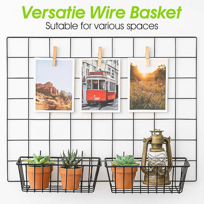 10 PCS Hanging Wire Baskets for Organizing - Image 5