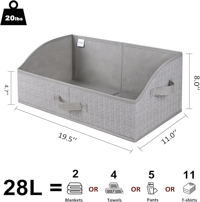 WUIKE 6-Pack Trapezoid Storage Bins, Foldable Storage Baskets - Image 2