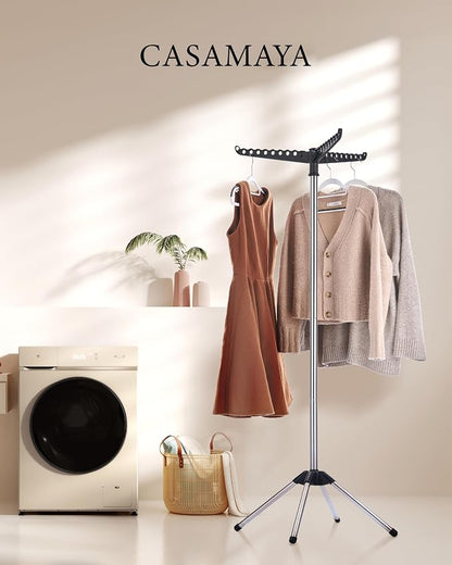 CASAMAYA Clothes Drying Rack Foldable, 59 inch Tripod Laundry Drying Rack Indoor - Image 2