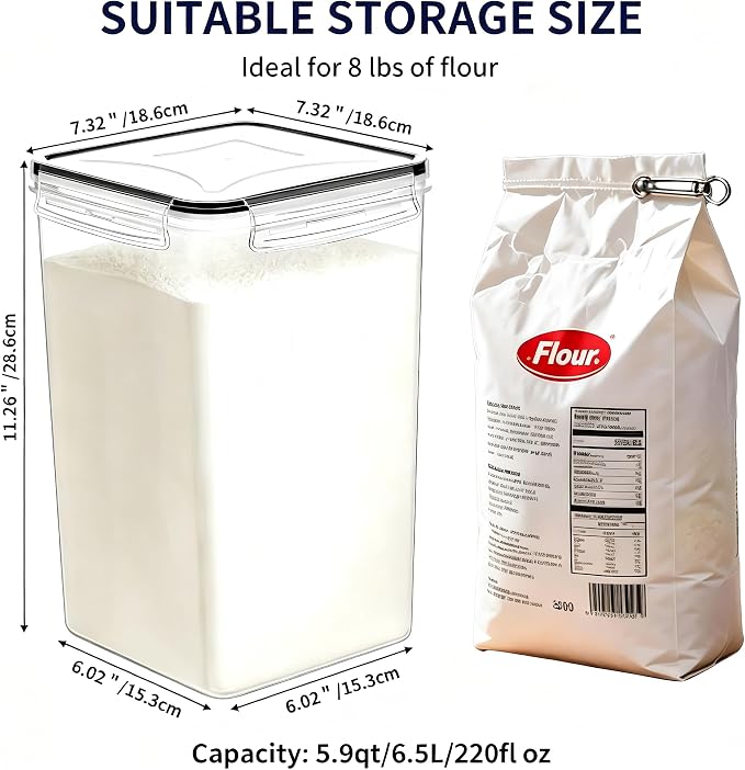 2 Pack Airtight Food Storage Containers - Image 2