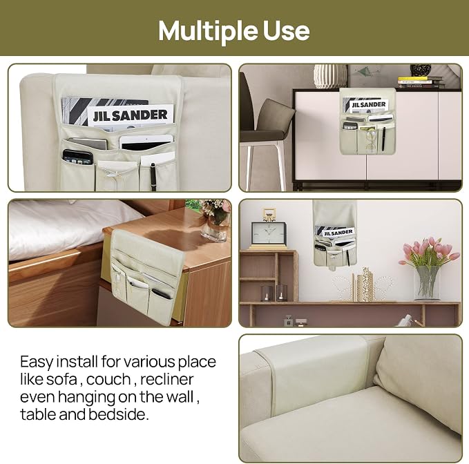 Teniux Remote Control Holder GRS Certified Armrest Organizer - Image 5