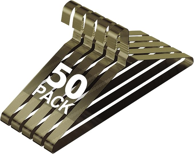 SPECILITE Wire Metal Clothes Hangers Bulk 50 Pack by SPECILITE
