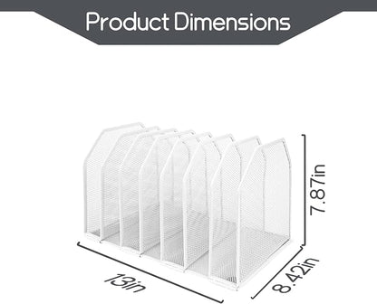 Adjustable Desk File Organizer, Detachable Office Folder Organizer, Compact - Image 4