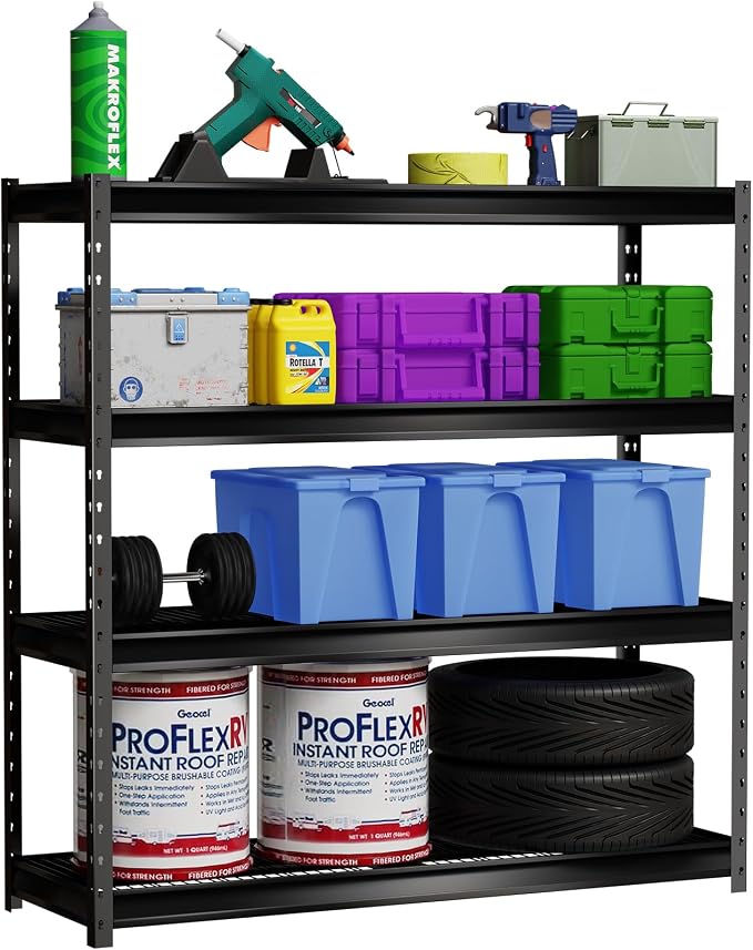 The Atlas 77” Ultra Wide 4-Tier Metal Garage Shelving 10, 000 lbs Capacity - Image 7