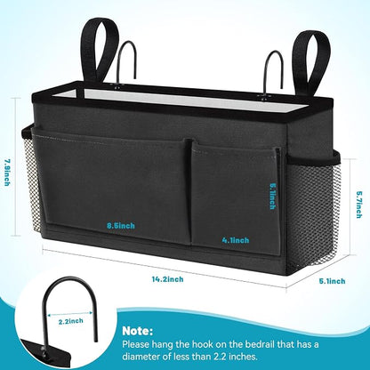 BlissTotes Bedside Caddy, Bedside Storage Organizer - Image 5