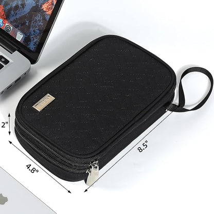 NISHEL Travel Cord Organizer Case, Double Layers Tech Electronic Bag, Essentials - Image 6