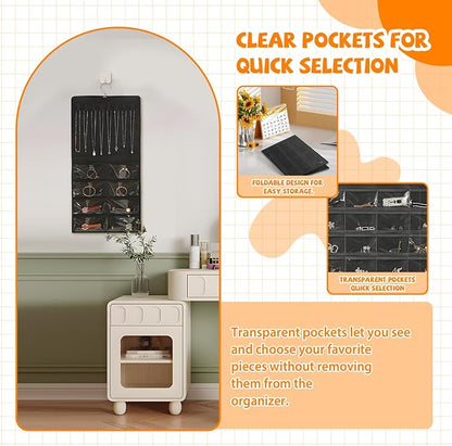 48 Pockets Hanging Jewelry Organizer - Image 6