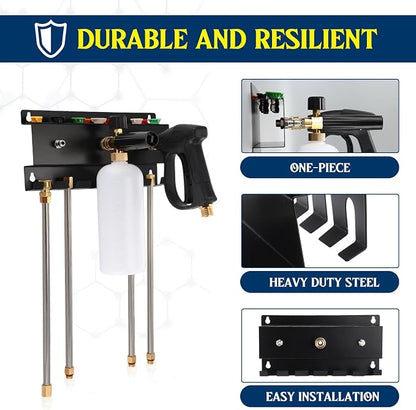 Pressure Washer Gun Holder, Wall Mount Foam Cannon Holder, Car Wash Accessories - Image 4