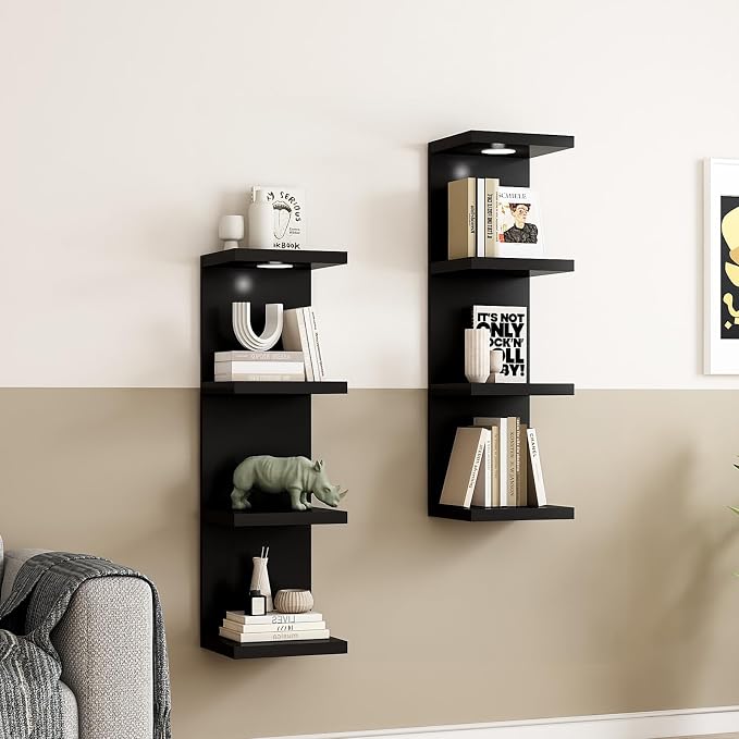 LitaEther Versatile 4 Tier Wall Shelf Unit, Display Floating Shelf - Image 4