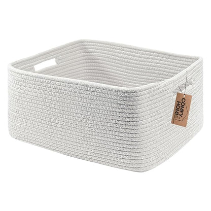 COMFY-HOMI Cotton Rope Woven Basket by COMFY-HOMI