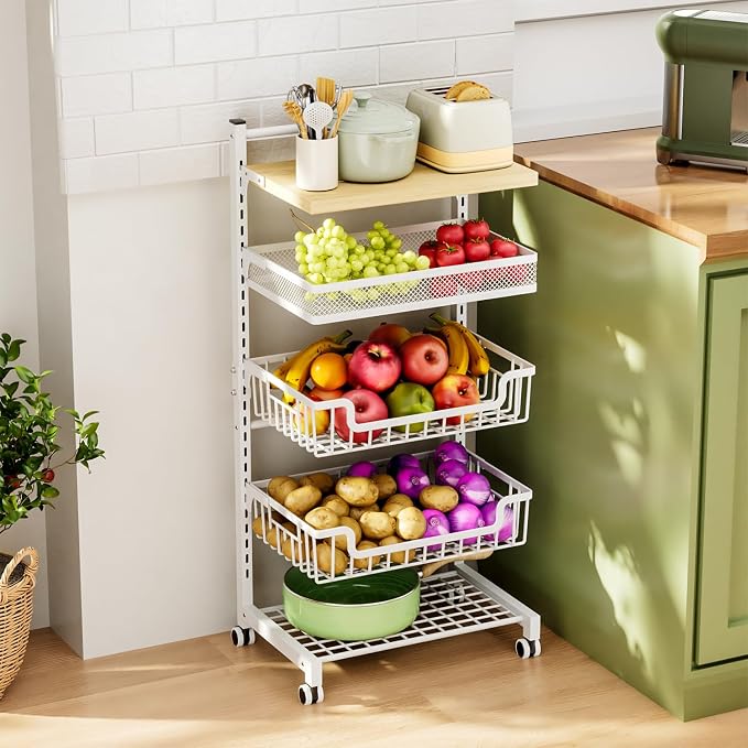 HapiRm Fruit Basket Kitchen Cart - Image 8
