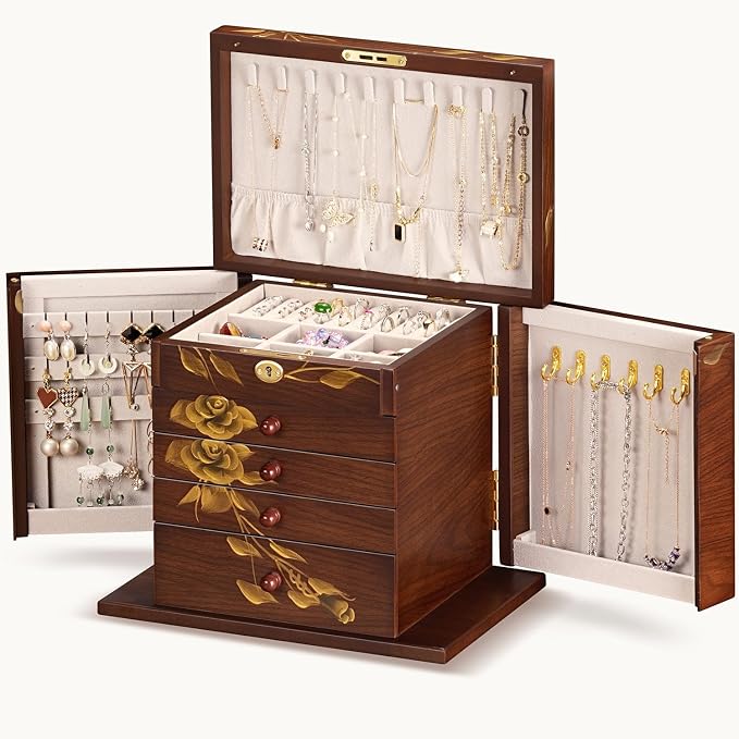 Hand-Painted Wooden Jewelry Boxes - Image 7
