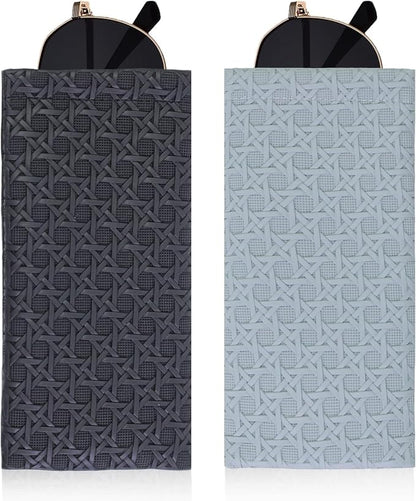 Double Eyeglass Case Soft Dual Glasses Case by FLYINGMAGE