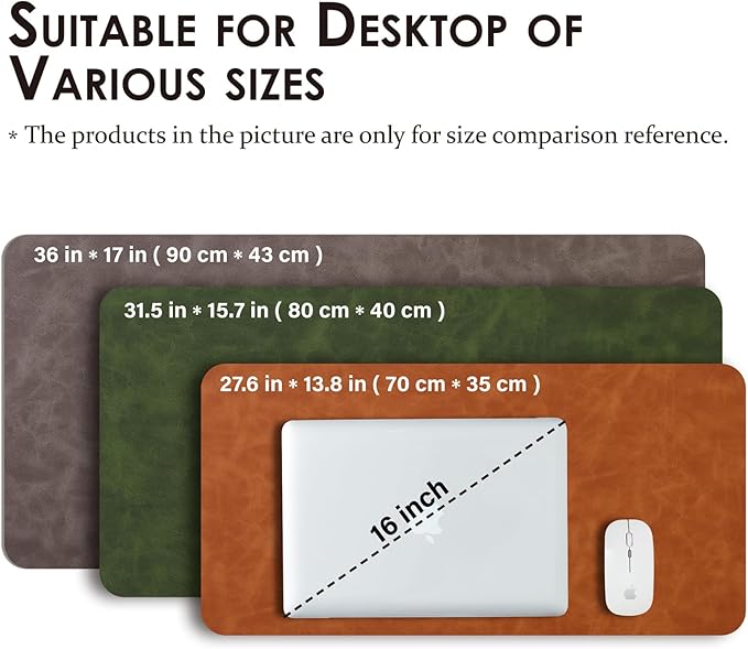 Distressed Leather Desk Mat - Image 5