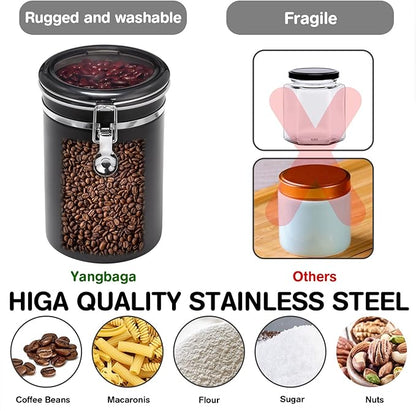 Yangbaga 3x63OZ Sugar Coffee Canisters - Image 5