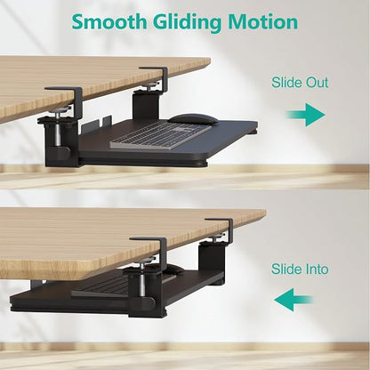 WALI Keyboard Tray Under Desk, Pull-Out Keyboard & Mouse Tray - Image 6