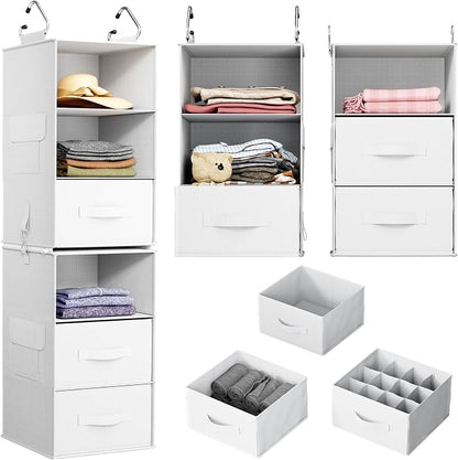 Pipishell 6-Shelf Hanging Closet Organizer, Hanging Shelves by Pipishell