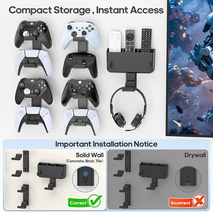 Controller & Headset & Remote Holder Wall Mount - Image 2