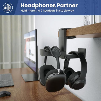 Dual Headphone Stand Holder - Image 2