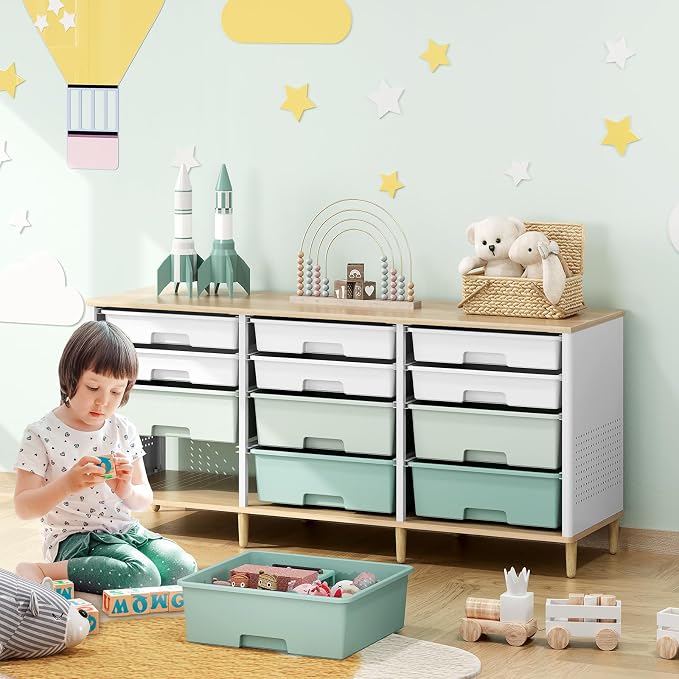 TOOLF 12 Drawers Storage Cabinet - Image 7